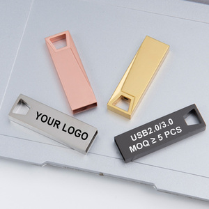 Kim loại mới USB Flash Drive 2.0 1GB 2GB Mini USB Memory Stick 4GB 8GB Pen Drive 16GB 32GB thumb drive 64GB Laser Miễn phí Logo - Product Image 2