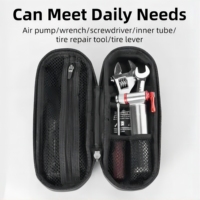 ROCKBROS Kit de réparation d'outils pour bouteilles de vélo Kit d'outils multifonctionnels Kit de réparation de pneus pour pompe Sac de rangement Kit d'outils pour vélo
