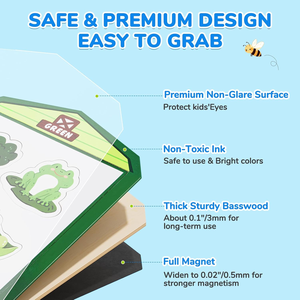 Imanes de Madera con Formas Personalizadas, 50 Piezas, Juguetes Magnéticos para Clasificar por Color, Animales de Granja y Zoológico, Diseño Educativo Artístico para Bebés - Product Image 5