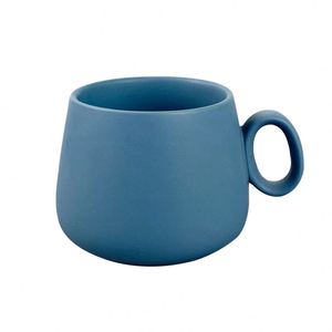 Tasse en céramique pour amateurs de café, grande tasse à eau, mug à latte, tasse à cappuccino avec soucoupe 280ml - Product Image 4