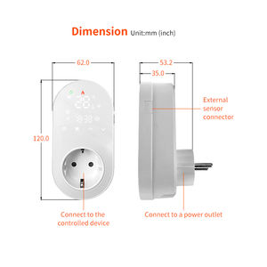Radiador de calefacción eléctrica Smart <span class=keywords><strong>Wifi</strong></span> Programable LED Termostato enchufable - Product Image 2