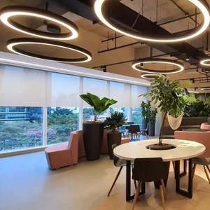 Lustre rond de luxe moderne, lumière suspendue en <span class=keywords><strong>Halo</strong></span>, cristal argenté, lampe suspendue circulaire en perles - Product Image 5