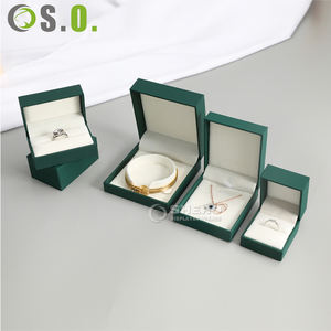 Caja de Cartón Verde con Logotipo Personalizado para Anillos, Colgantes, Pulseras, Brazaletes, Collares y Joyas - Product Image 6