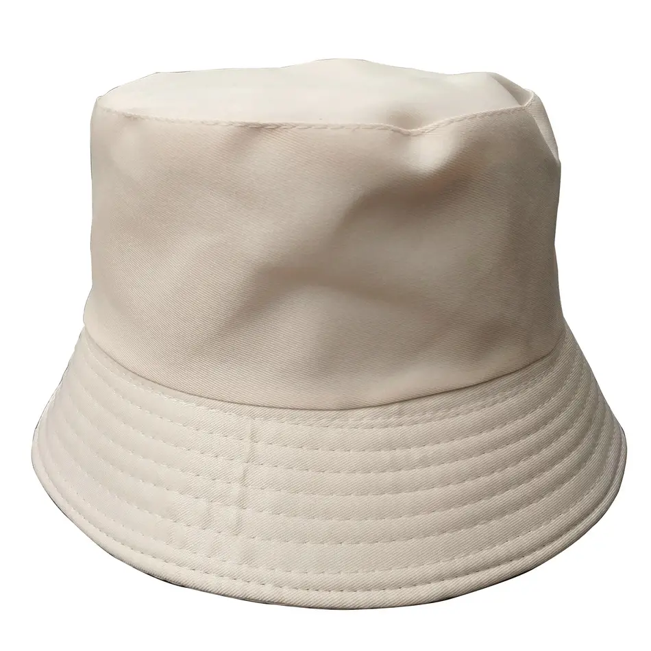 Topi Katun Ember Musim Panas Uniseks Baru Topi Panama Tabir Surya Pria Warna Polos Topi Nelayan Luar Ruangan Topi Pantai