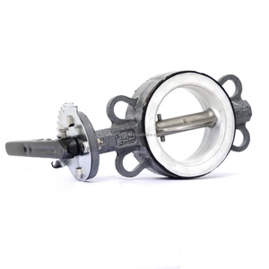 Vanne papillon à <span class=keywords><strong>disque</strong></span> DN50 2'' WCB 150LB avec revêtement PTFE 2210 pour milieux eau, huile, gaz - Product Image 5
