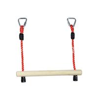 Barre de balançoire gonflable en bois pour singe, pour usage intérieur/extérieur, équipement de terrain de jeu pour école et parc de trampoline