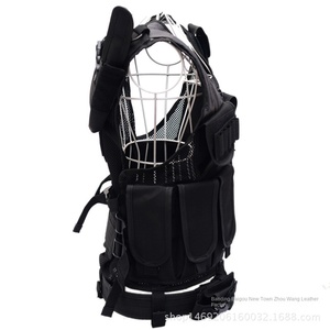 Gilet tactique personnalisé en polyester noir respirant, multifonctionnel, avec fermeture éclair de protection pour le terrain, pour l'extérieur - Product Image 2