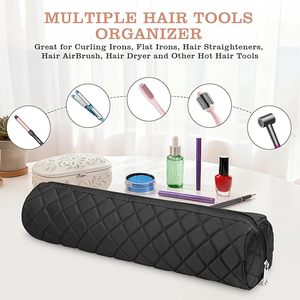 Bolsa Organizadora de Herramientas para el Cabello Resistente al Calor, Portátil, para Viajes, Bolsa de Almacenamiento Grande para Rizadores de Pelo - Product Image 5