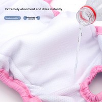 Culottes menstruelles réutilisables et lavables pour chienne, super absorbantes, anti-fuites, pour l'incontinence thermique, couches hygiéniques anti-mestruation pour animaux de compagnie