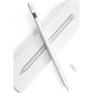 Stylet USB-C pour <span class=keywords><strong>iPad</strong></span> (2018-2026) avec port caché, fonction d'inclinaison et de rejet de la paume, contrôle par application et raccourcis personnalisables - Product Image 1
