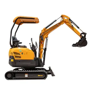 XINIU mini excavator XN16 0.1.5T cheap mini excavator digger with free thumb auger