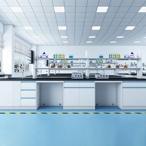 Bester Preis Stahl Chemielabor Arbeitstisch Bodenmontierte Labormöbel Arbeitsplatte Werkbank für Krankenhaus und Schule Modern - Product Image 2