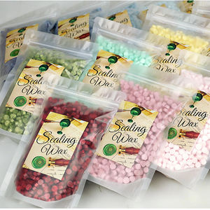 1450 pièces en forme d'octogone perles de sceau de cire en plastique coloré tampons d'étanchéité en résine pour le bureau de mariage bricolage emballé dans <span class=keywords><strong>500g</strong></span> par sacs - Product Image 5