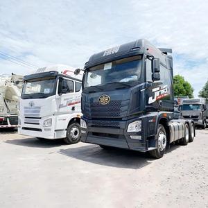 รถบรรทุกหัวลาก FAW JH6 550 แรงม้า 6x4 เกียร์ธรรมดา พร้อมรีทาร์เดอร์ แอร์ รถบรรทุกหนักมือสอง สภาพดี มาตรฐานไอเสียยูโร 3 เครื่องยนต์ Weichai - Product Image 2