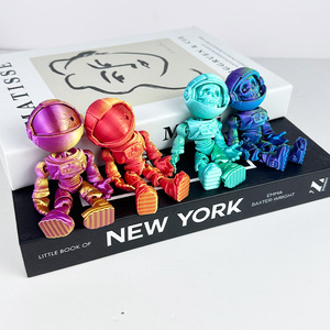 Giocattolo Astronauta Scheletro Stampato in 3D, Figura Articolata con Colori Sfumati, Modello da Collezione, Regalo Decorativo - Product Image 1