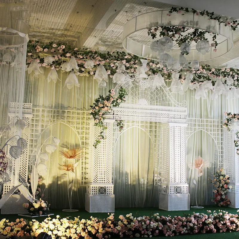 Iron Arch Castle Wedding Props Background Stage Layout Wedding Decoration White Wedding Arch