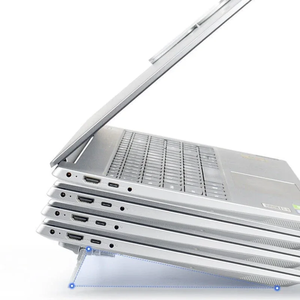 Adhesive Laptop Stand – Foldable <b>Mini</b> Portable <b>Notebook</b> Riser, 2-Level Angle Adjustable – Self-Adhesive, Invisible, No Screws - Product Image 3