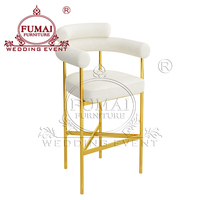 Chaises hautes en acier blanc pour cuisine, tabourets de bar, meubles de salle à manger, bar