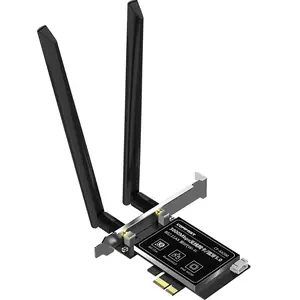 Comfast BT5.0 PCIE kartu Wifi Gigabit, kartu jaringan Dual Band Wifi 6 AX200 3000Mbps adaptor nirkabel untuk PC Desktop