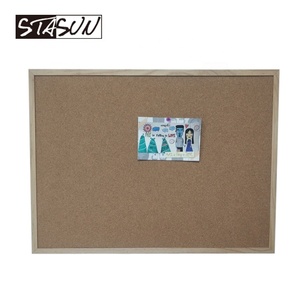 STASUN Natural Cork <strong>Board</strong> with Wooden Frame Decorative <strong>Notice</strong> <strong>Board</strong> Vision <strong>Board</strong> for Office <strong>Home</strong> and School Message Display - Product Image 2