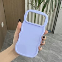 Nouvelles Coques de Téléphone Antichoc en TPU Couleur Macaron Ondulée Style 2026 – Vente en Gros de Coques Arrière pour iPhone 18 17 16 Pro Max