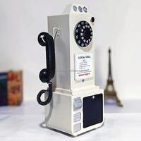 NINI Téléphone enregistreur audio de luxe vintage décoré pour livre d'or audio de mariage et photomaton