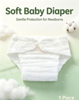 Couches-culottes réutilisables en coton doux pour nouveau-nés - Écologiques, lavables, anti-fuites 3D, résistantes à l'eau pour usage quotidien