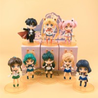 9 Estilos de Figuras de Anime de Sailor Moon, Tsukino Usagi, Caja Misteriosa Sorpresa, Juguete Coleccionable, Gachapon, Caja de Huevos, Premios de Juego, Juguetes
