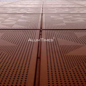 decoración edificio revestimiento de Aluminio perforado Panel de plástico de Metal de azulejo <span class=keywords><strong>para</strong></span> una fachada muro cortina - Product Image 6