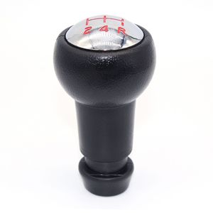 Pommeau de levier de vitesse de voiture 5 vitesses en cuir ergonomique pour Peugeot Citroen Renault - Product Image 2