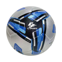 Balón de Fútbol de PVC Termosellado, Tamaño 5, Duradero, para Promoción y Publicidad con Logotipo, Suministro Directo de Fábrica CJ Sports