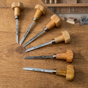 Ensemble professionnel de graveurs manuels en acier avec manche en bois pour la gravure de bijoux, la sculpture sur métal et les détails fins | GS664 - Product Image 3