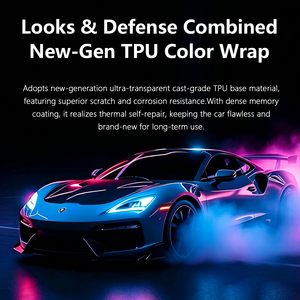 Film vinyle coloré pour emballage automobile, film PPF TPU à changement <span class=keywords><strong>de</strong></span> couleur, vente directe du fabricant, produit phare - Product Image 3