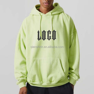 100% coton Baggy Streetwear Drop Should Heavyweight Blank Custom 3D Puff Print Design Cotton Fleece Unisex Oversized Hoodies - Product Image 5