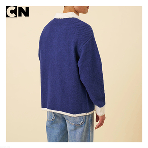 Suéter Cárdigan de Lana para Hombre con Certificación GRS, Antiarrugas, Transpirable, Diseño Personalizado con Logotipo, Cuello con Botones, Otoño Invierno - Product Image 4