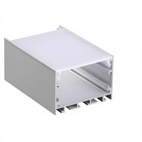 Profil d'extrusion en aluminium série 6000 LS-108 le canal de diffuseur de LED 50*35mm coupant 1m 3m éclairage ROHS d'armoire de cuisine