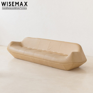 WISEMAX moderni mobili <span class=keywords><strong>per</strong></span> la casa Vintage forma organica Chesterfield divano e poltrona Set con rivestimento in pelle <span class=keywords><strong>per</strong></span> soggiorno - Product Image 2