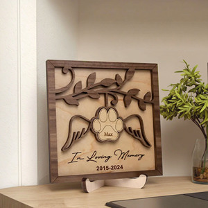 Marco de Corazón con Corte Láser Personalizado para el Día de la Madre, Letrero de Madera Personalizado para Parejas, Regalo de Aniversario, Regalo de Boda Personalizado, Letrero 3D en Capas - Product Image 4