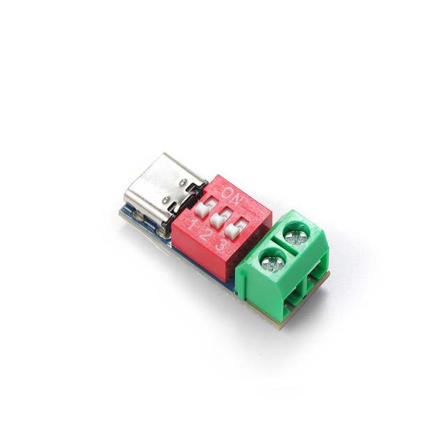 PDSink PD Decoy QC PD 3.0 2.0 DC 1.2 Fast Charging Test Board Adjustable Voltage 5-20V Dial Code Adjustment USB Type-C