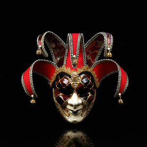 Masques de Clown Cosplay pour Adultes – Masques d'Horreur en Latex pour Visage de Fantôme, Joker, Halloween, Spectacles, Fêtes, Accessoires de Diable Effrayant - Product Image 1