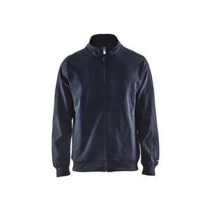 BLAKLADER - 334910488600L Sweatshirt full zip Dark <b>navy</b> <b>blue</b> - EAN 7330509319932 WORK <b>HOODIES</b> - Product Image 1