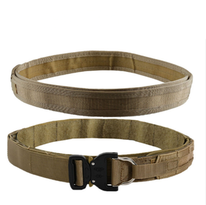 HBB0110 <span class=keywords><strong>Ceinture</strong></span> <span class=keywords><strong>de</strong></span> <span class=keywords><strong>combat</strong></span> tactique <span class=keywords><strong>de</strong></span> 1.75 pouces Boucle à dégagement rapide Molle Intérieur Extérieur pour la chasse Sports <span class=keywords><strong>de</strong></span> plein air Style <span class=keywords><strong>militaire</strong></span> pour hommes - Product Image 2