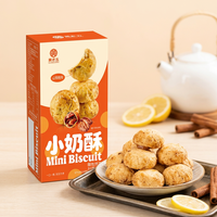 Boîte de 100g de mini-biscuits saveur noix de pécan, délicieuses collations de la pause thé, idéales pour la vente au détail en supermarché