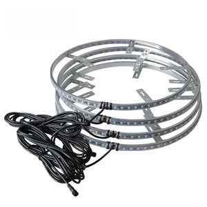 Luz LED RGB de Alta Potencia 40W para Ruedas, Multicolor, Estroboscópica, Tira de LED 5050 para Neumáticos, Control Remoto por Aplicación, 6V, Anillo Decorativo para Llantas - Product Image 4