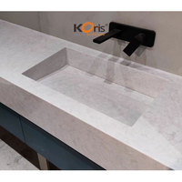 Matériaux de surface solide en pierre artificielle Koris pour plans de travail de salle de bain et de cuisine