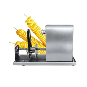 Taglierina automatica dell'affettatrice a spirale della patata della taglierina delle patatine fritte di torsione della macchina della torre della patata di torsione di fabbricazione
