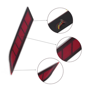 2 Piezas de Luces LED para Automóvil, Reflector de 3 Funciones para <span class=keywords><strong>Toyota</strong></span> <span class=keywords><strong>Yaris</strong></span> Cross 2023 2024, Luz Antiniebla Trasera para Parachoques, Luz de Freno, Señal de Giro Dinámica - Product Image 6