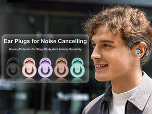 Custom Logo 5 Size Quiet Sleeping Earplugs Noise Reduction Soundproof Memory Foam Filter Silicone Ear <b>Plugs</b> for Sleep - Product Image 6