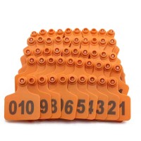 Étiquettes d'oreille de bétail RFID grande étiquette de marqueur d'étiquette d'oreille de bétail en TPU pour étiquettes d'oreille d'identification d'animal numérotées de vache de chèvre de porc