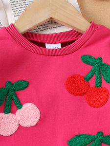 เสื้อผ้าเด็ก เสื้อผ้าเด็กใหม่สุดพิเศษสำหรับเด็กวัยหัดเดิน เสื้อแขนยาวและกางเกงสีแดงกุหลาบ 0-3Y - Product Image 4